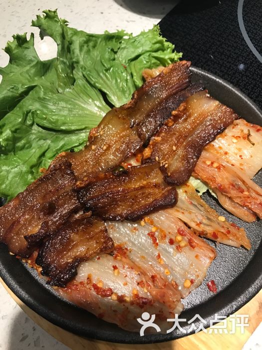 新韩1洞韩国年糕火锅(cosmo财富中心店)铁板五花肉图片 - 第2张