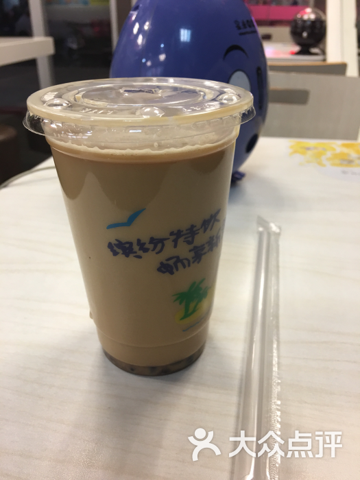 华莱士炸鸡汉堡(福永新和店)红豆奶茶图片 - 第4张