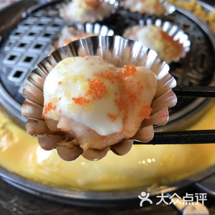 牛岛炭火烤肉芝士蟹籽烤鲜虾滑图片-北京韩国料理-大众点评网