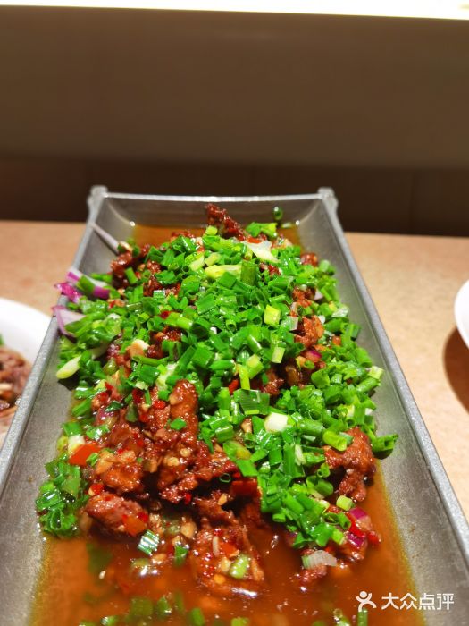树厨地道黔菜餐厅(ccpark店)超好吃的葱香牛肉图片