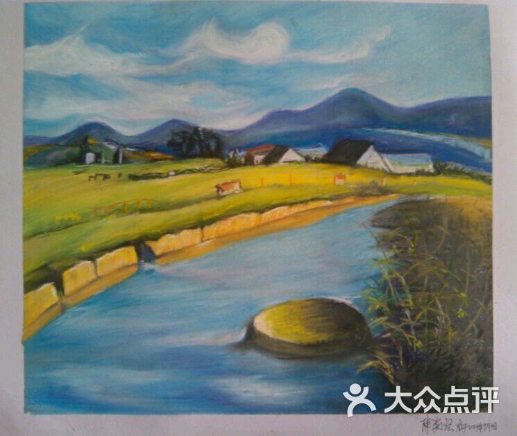 美术陈老师风景画作品