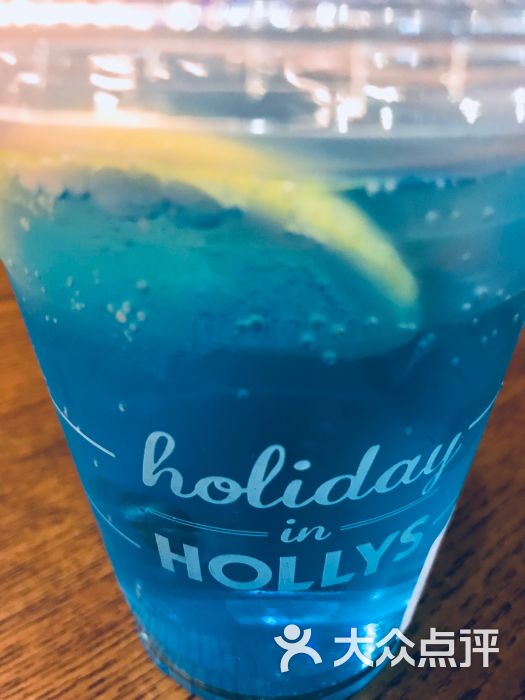 hollys coffee(全球最大的咖啡厅)蓝柑气泡水图片 - 第6张