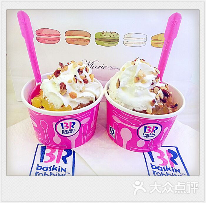 baskin robbins芭斯罗缤(开福万达2楼店)单球圣代2份图片 - 第248张