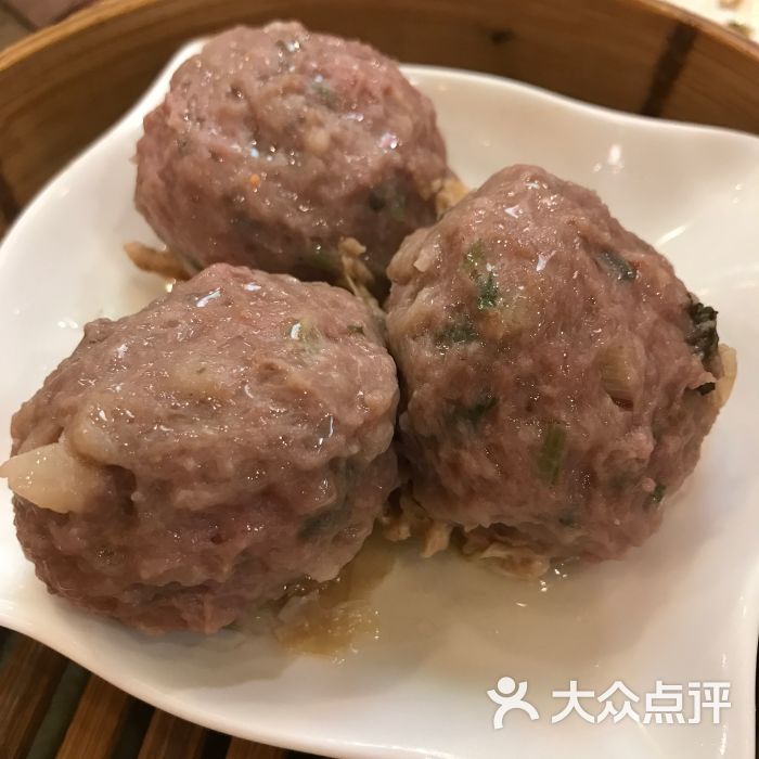 老陈皮蒸牛肉球