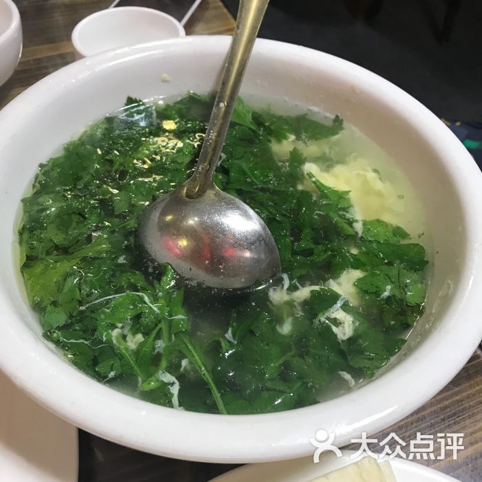 涵洁地锅鸡-菊花脑蛋汤图片-南京美食-大众点评网