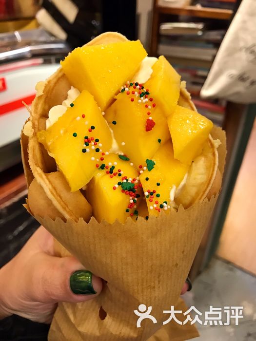 音乐花园咖啡唱片-芒果鸡蛋仔图片-大连美食