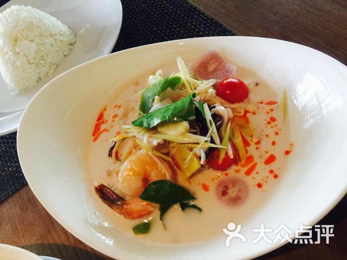 thai泰国菜椰浆海鲜图片 - 第1张