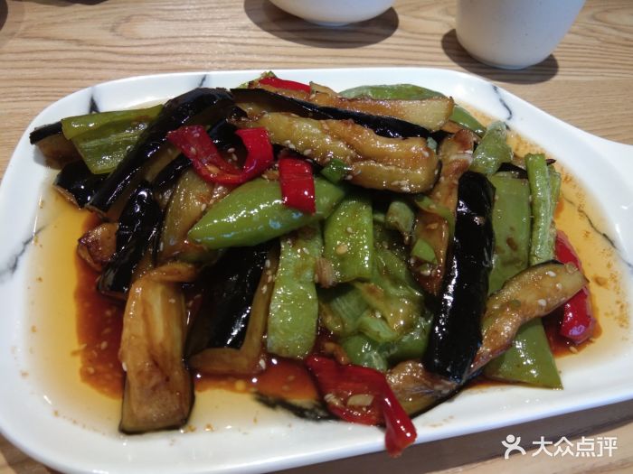 虎皮尖椒炒茄子