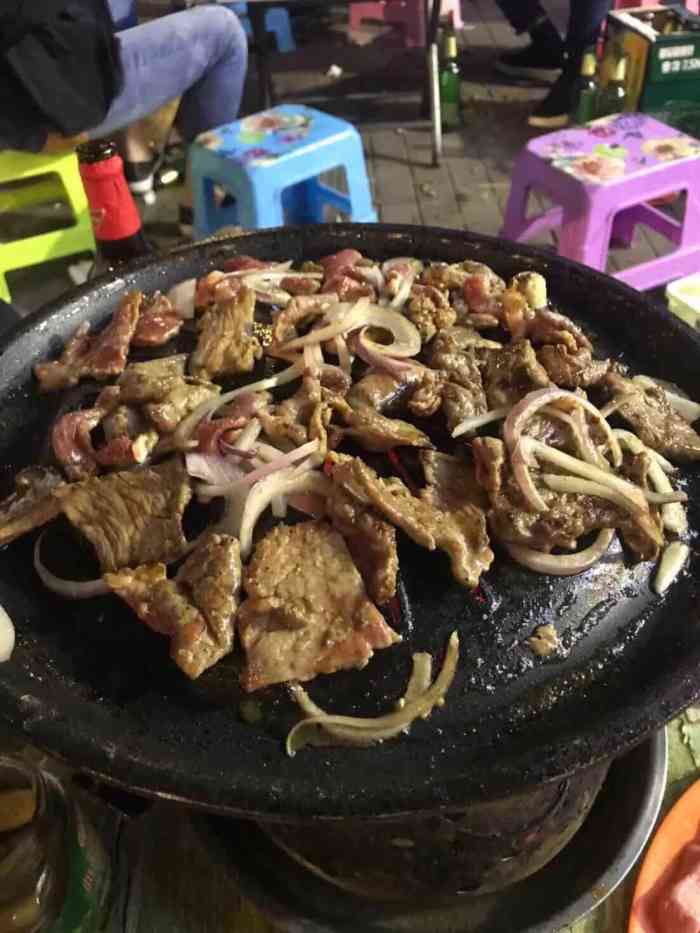 第一次吃地锅烤肉