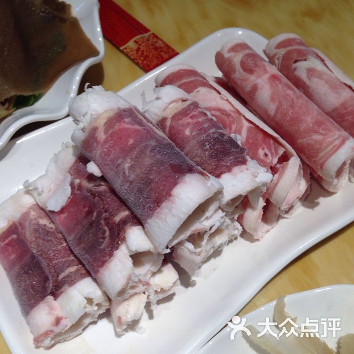 牛羊肉卷拼盘