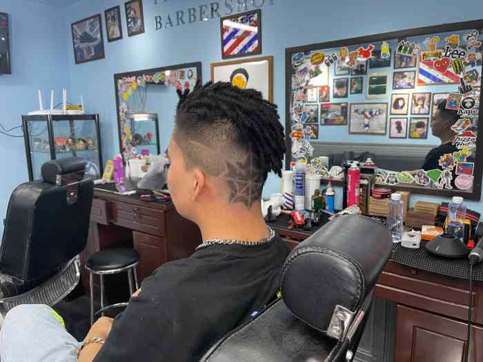 美式脏辫afro黑人烫爆炸头freebarbershop-"【项目】烫发新店,发型师