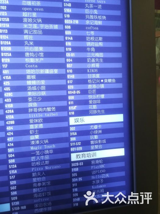 合生汇购物中心-地下楼层分布图图片-北京购物-大众