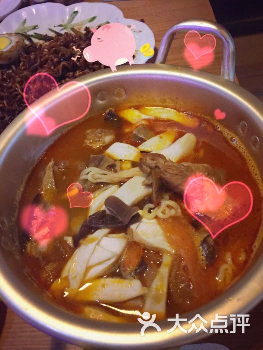 阿尼塞呦韩国年糕料理-排骨拉面图片-淮安美食