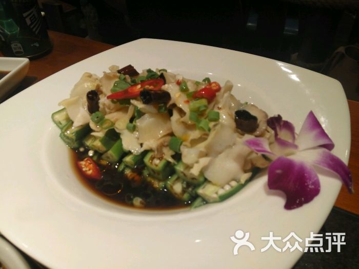秋葵捞汁螺片