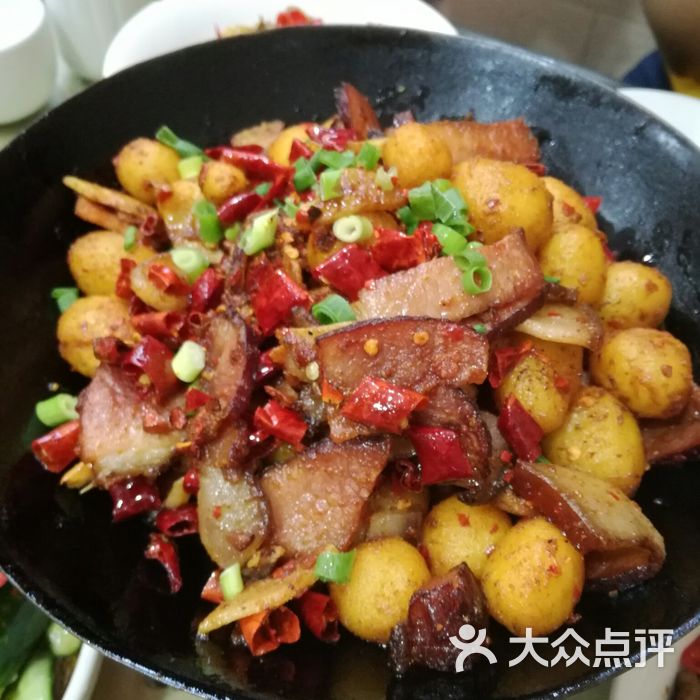 建辉湖南土菜馆干锅腊肉小土豆图片-北京湘菜-大众点评网