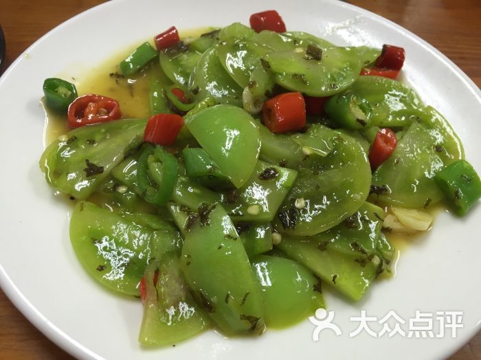 衢州土菜(天伦广场店)青番茄炒咸菜图片 第4张