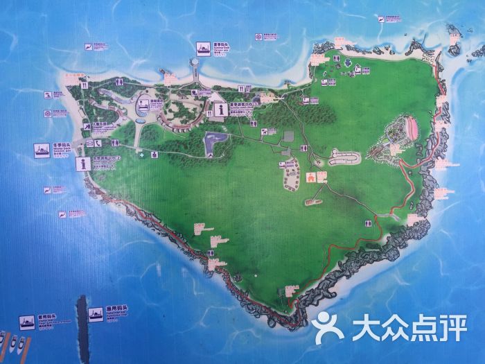 蜈支洲岛-景区地图-配套设施-景区地图图片-三亚周边游-大众点评网