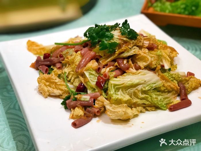 客家老院私家菜(滨河路店)娃娃菜炝海肠图片