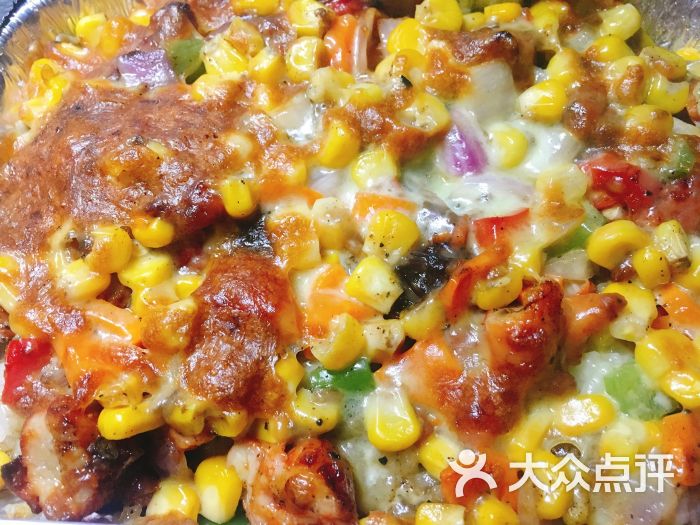 黑胡椒奥尔良鸡肉焗饭