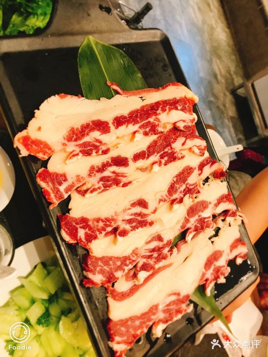 景家肉铺鹤城人传统家庭烧烤肋扇大片肉图片