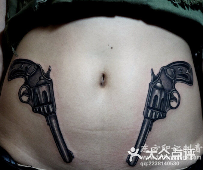 小腹枪纹身——北京最有名的纹身店_设计图分享