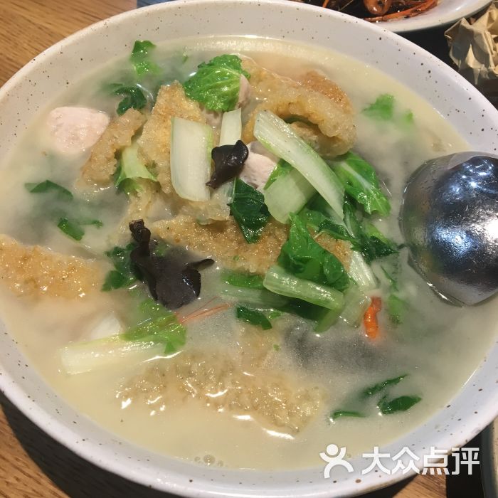 老头儿油爆虾(巴黎春天淮海店)-杭州三鲜汤图片-上海