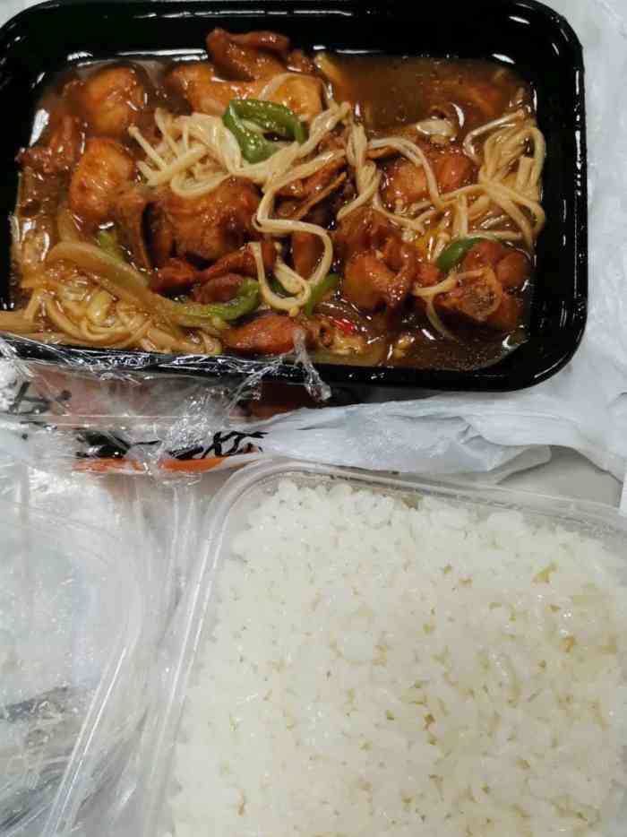 上品瓦香鸡米饭-"上品瓦香鸡,通过外卖点单的,送达很