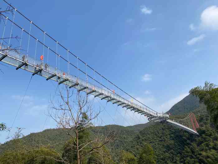 山沟沟三生玻璃桥-"山沟沟景区是一个纯自然的空气,空