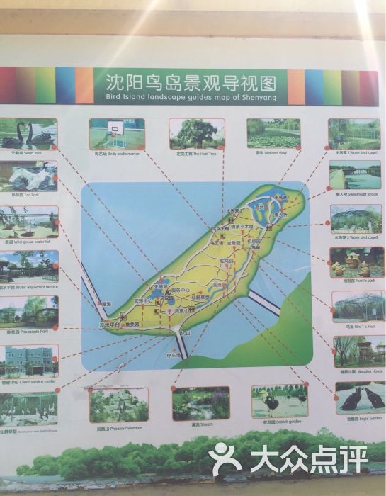 沈阳鸟岛公园地图图片 第3张