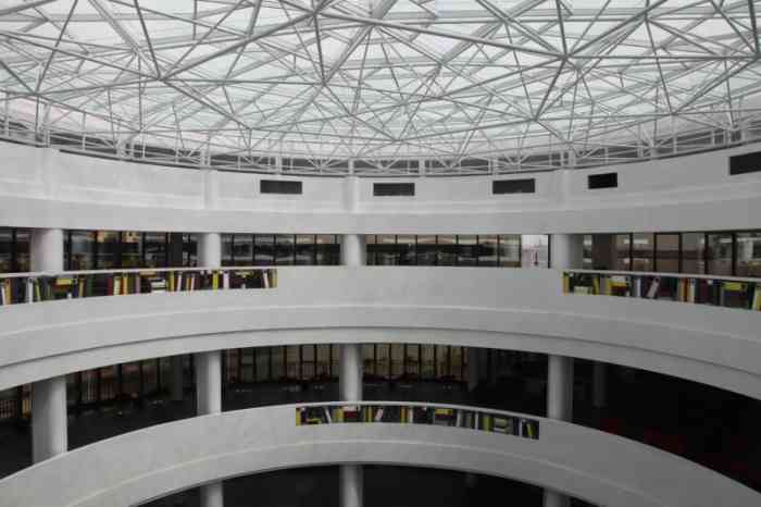 东莞理工学院城市学院图书馆-"想讲一下图书馆顶楼的