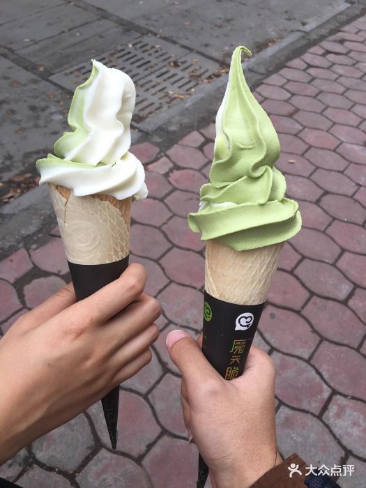 蜜雪冰城抹茶冰激凌图片 第6张