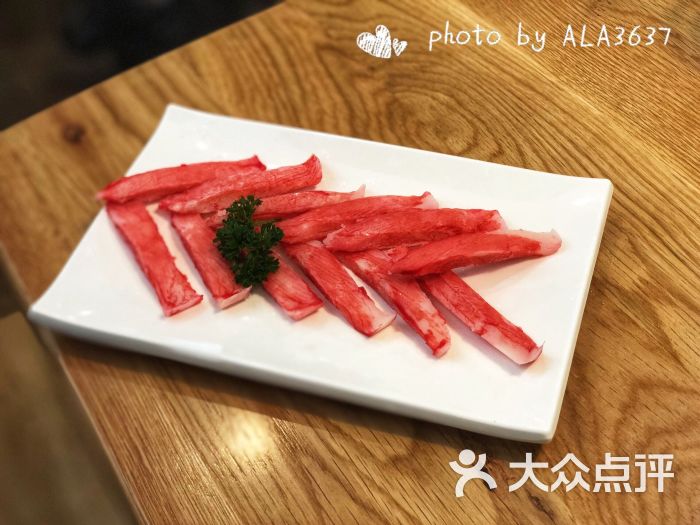 吾锅料理重庆牛油火锅(武汉荟聚中心店)精品蟹柳图片 - 第1张
