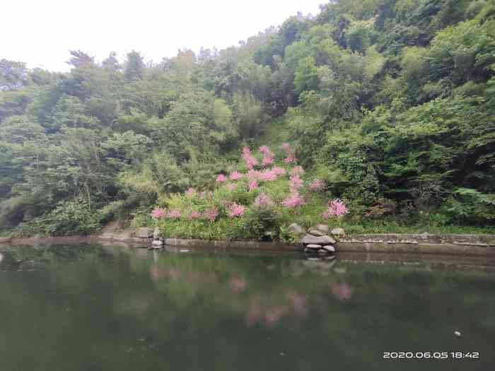 平利桃花溪景区-"桃花溪,贾平凹题字. 一路上行,."