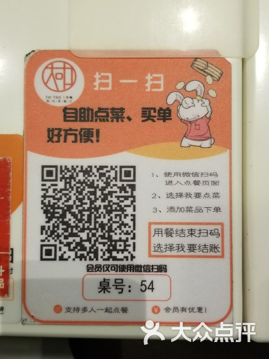 电子点餐二维码