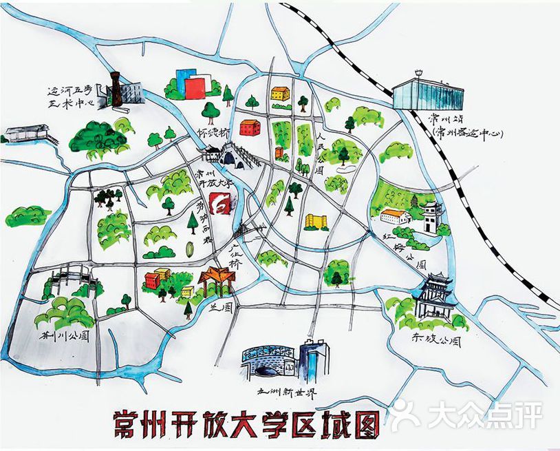 常州市开放大学 学生艺术设计地图                 jayshe0519