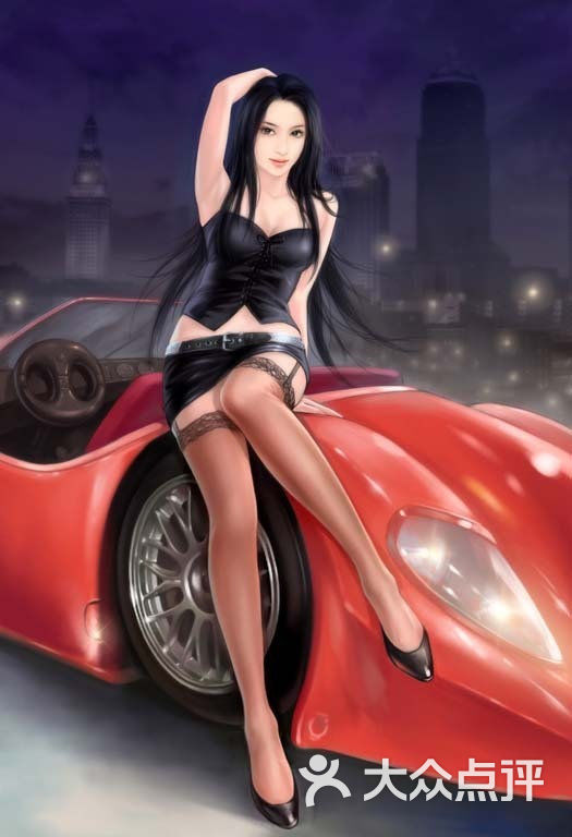 豪车美女