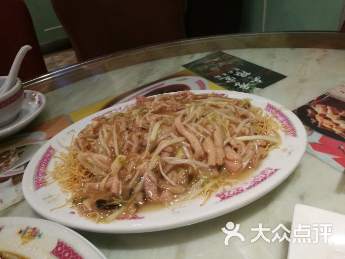 银牙鸡丝煎面