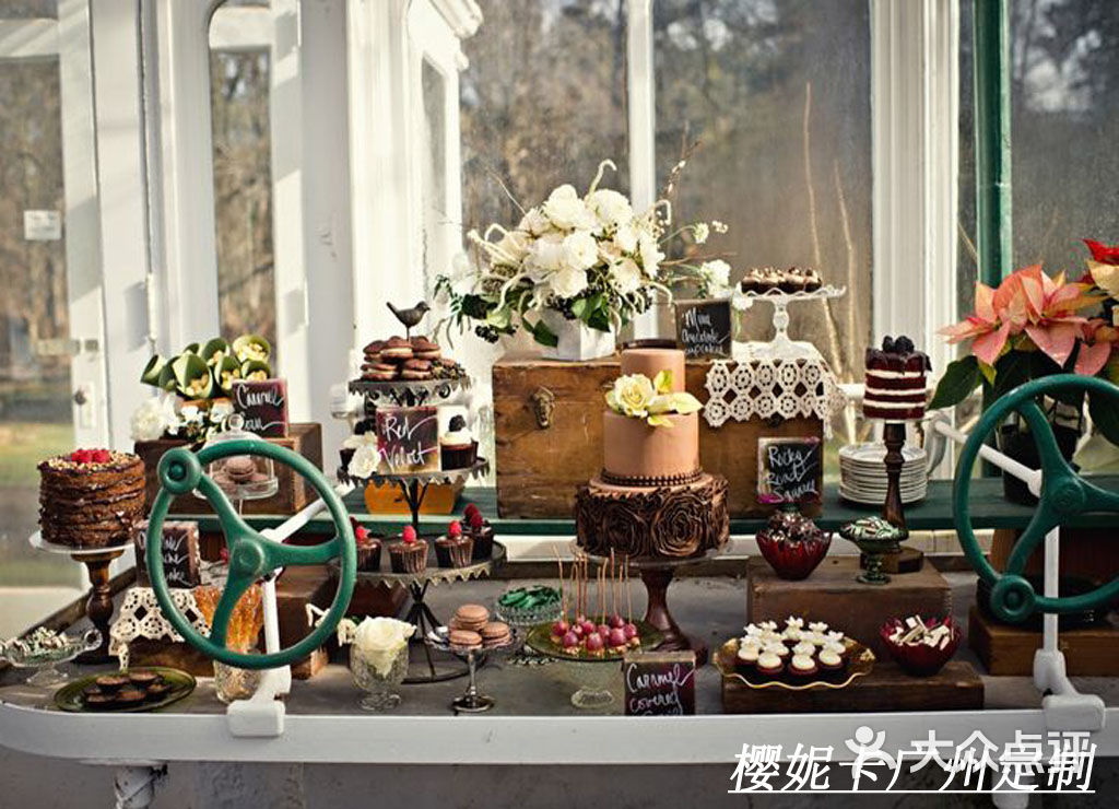 【抢包山优惠婚礼翻糖甜品桌蛋糕台套餐-美食套餐】-樱妮卡翻糖蛋糕