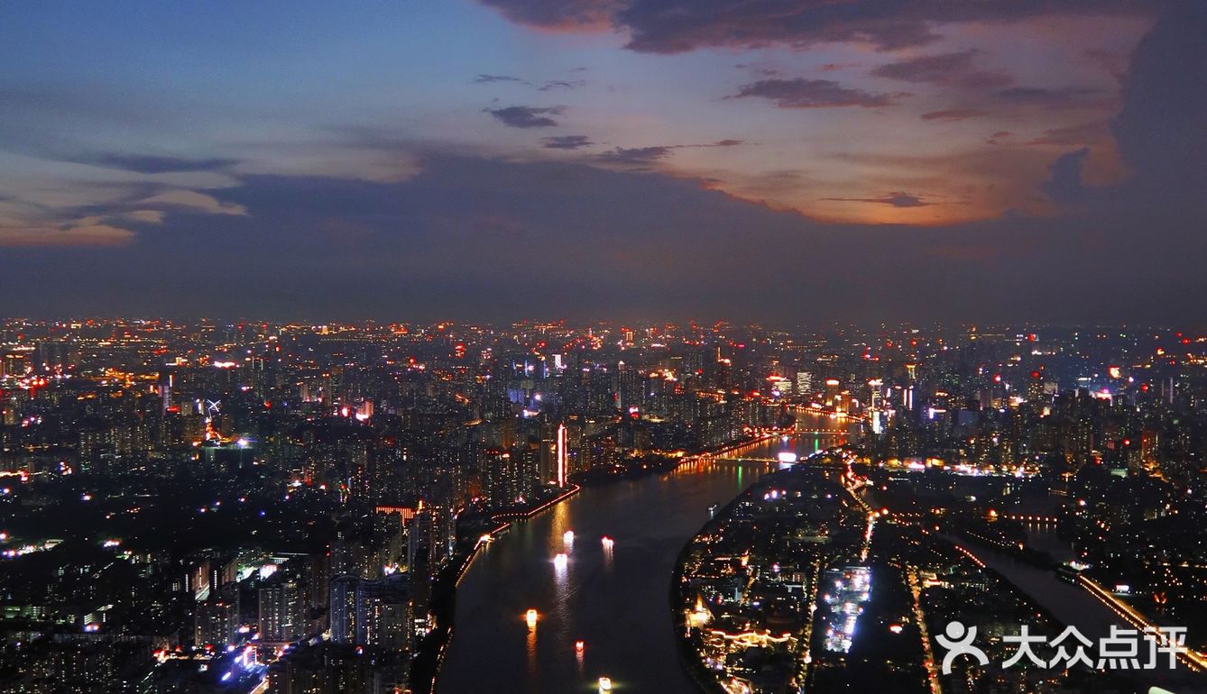 从黄昏日落到星光夜景,广州夜景绝绝子!