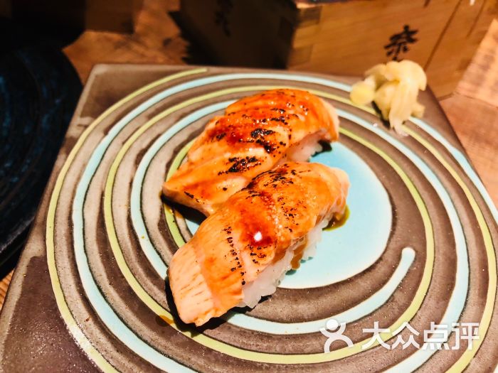 奈九居酒屋(曲江店)焦糖三文鱼手握图片 第2675张