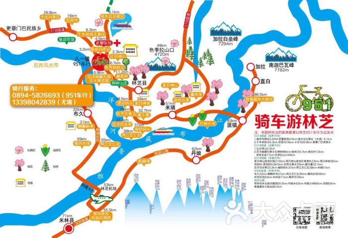 骑车游林芝