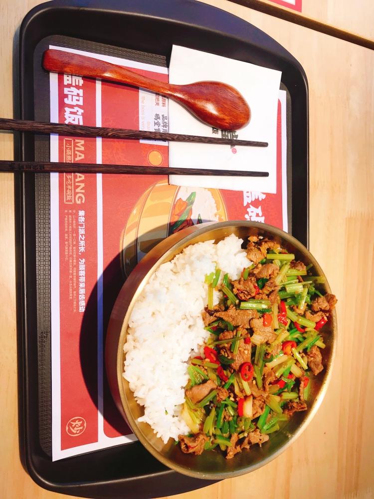 码堂盖码饭(余杭店)-"强烈推荐「小炒黄牛肉」 牛肉口感细嫩,建.