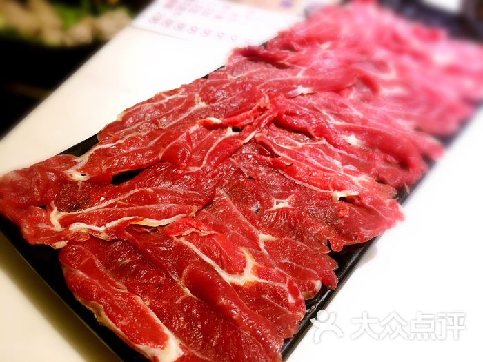 阁外牛潮汕牛肉鲜火锅(万达店)鲜牛肉图片 - 第5张