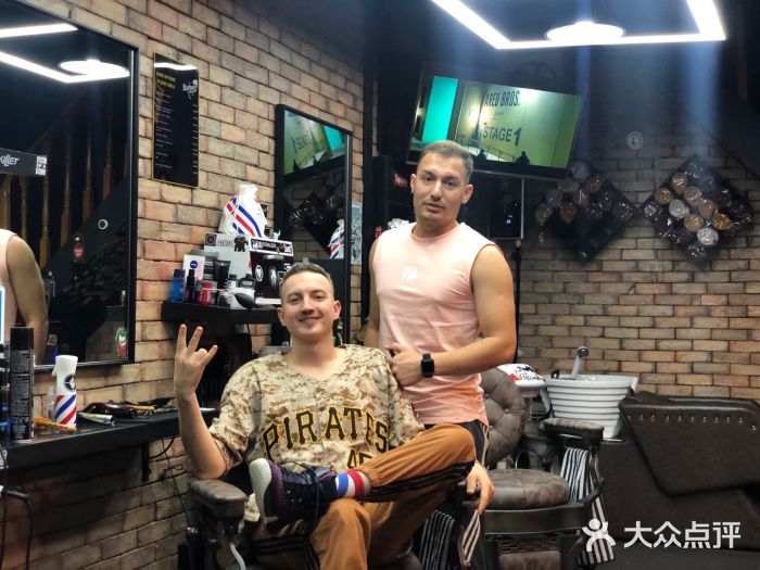 理发塔男士油头店 barbers barbershop图片