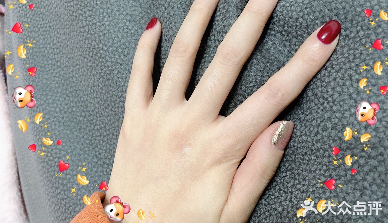 超级适合冬天的显白美甲 我的指甲盖不是很长