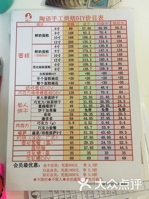 陶语手工diy价目表图片 - 第4张