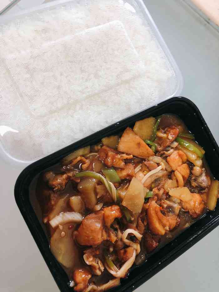 上品瓦香鸡米饭-"上品瓦香鸡,通过外卖点单的,送达很