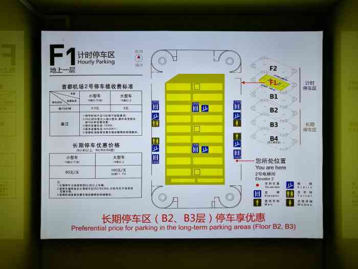 北京首都国际机场2号航站楼2号停车场