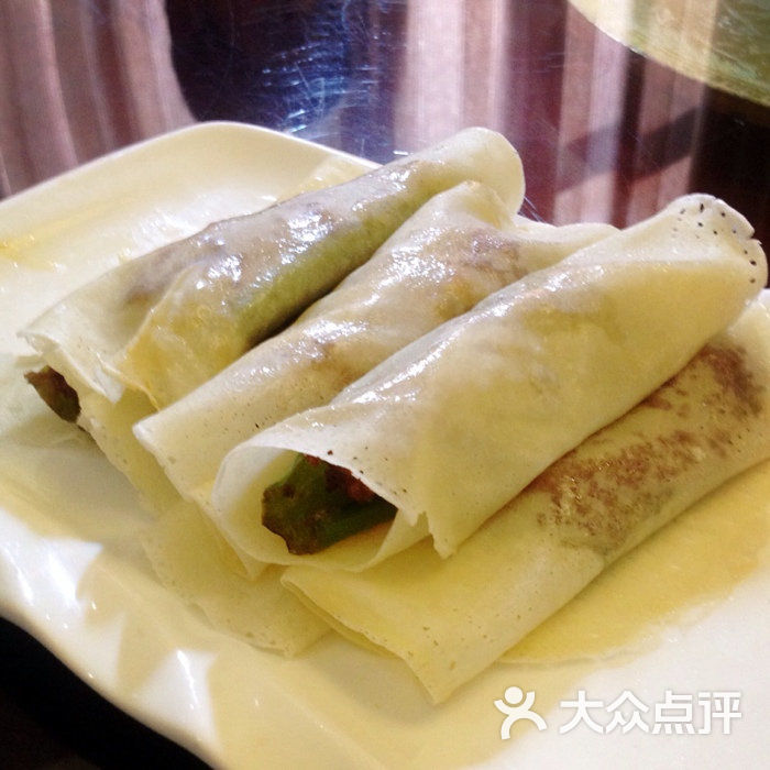 尖椒酿肉卷饼