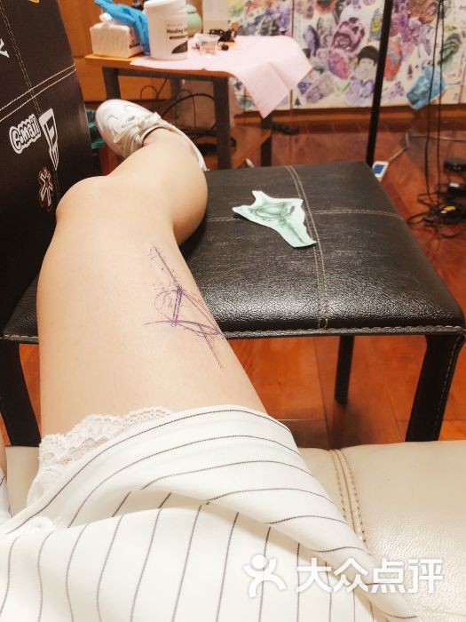 蛋刺青tattoo(湖墅店)腿部 右腿大腿外侧图片 - 第5张